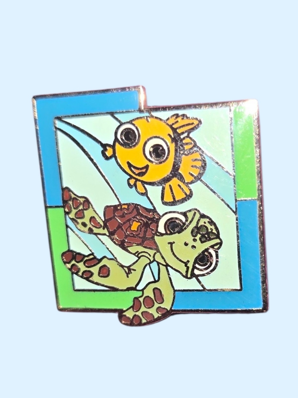 Nemo & Crush Enamel Pin